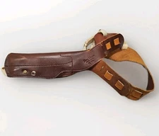 Don Hume SR 200 Dark Brown Leather Shoulder Gun Holster Burgundy - Missing Snaps