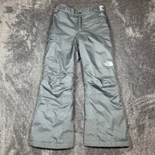 The North Face Girls Gray DryVent Snow Pants Size M 10/12 Waterproof Insulated