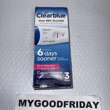 Clearblue Early Detection Pregnancy Tests, 6 Days Sooner, 3 Ct - EXP 3/31/2028