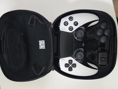 Sony PS5 DualSense Edge Wireless Controller Weiß + Hardcase Tasche