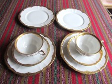 Fürstenberg - Kaffeegedecke - Tassen - Teller - Form 1747  Anna Carina - 1930