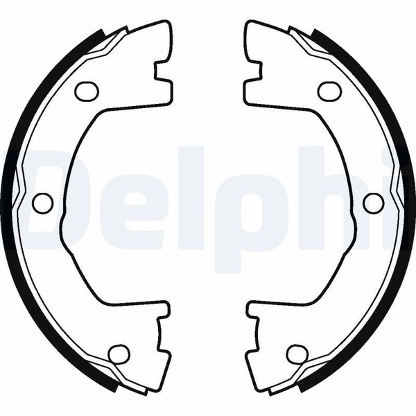 Delphi LS2115 Bremsbackensatz Hinten Passend FüR Iveco-image
