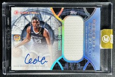 CEDRIC COWARD 2025-26 TOPPS THREE 3 #RRA-CC ROOKIE JERSEY RELIC AUTO RC 21/49