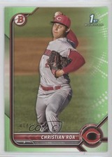 2022 Bowman Prospects Neon Green Border 14/399 Christian Roa #BP-130 ng3