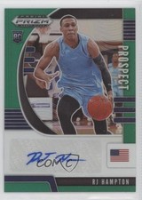 2020-21 Panini Prizm Draft Picks Prospect Green RJ Hampton #PA-RJ Auto 12kd