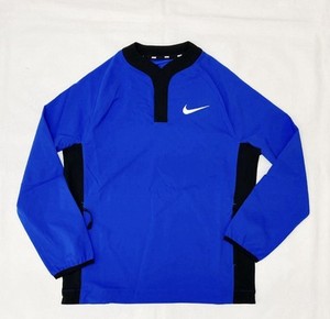 Nike Long Sleeve Baseball Windshirt Boys Medium Royal Blue