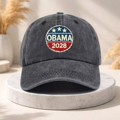 Obama 2028 Hat President Make America Intelligent Again Baseball Cap Dad Trucker