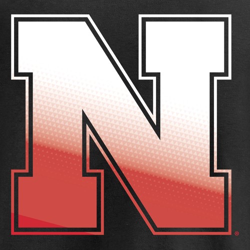 Men's Black Nebraska Huskers Gradient Logo Pullover Hoodie - Picture 5 of 5