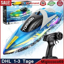 15 KM/H RC Boot Ferngesteuertes Rennboot Speedboot Schiff Boot LED Rennboote
