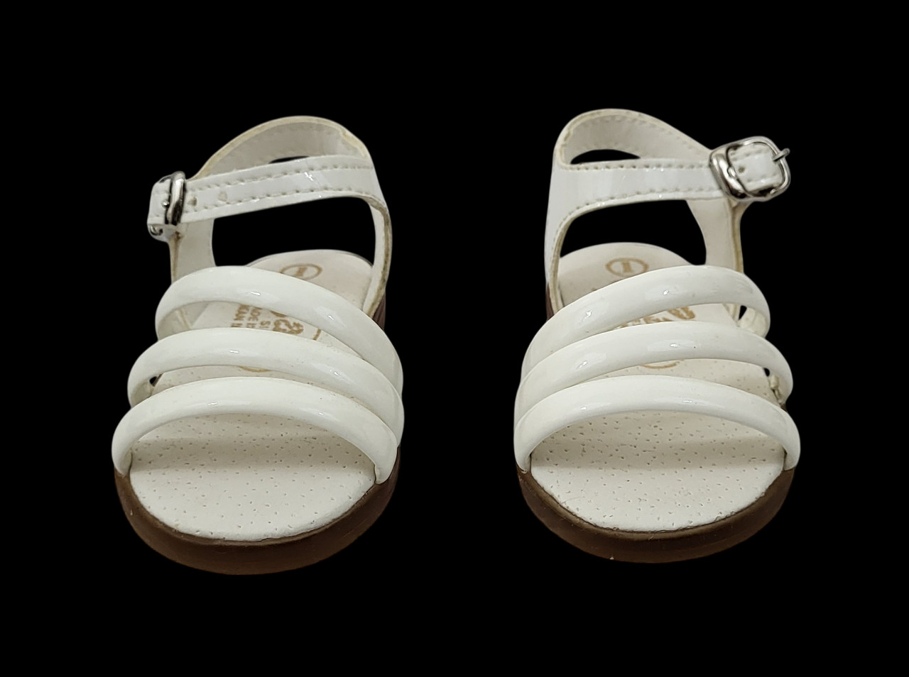 Toddler White Sandals Made in Spain Size 1 M with Original Box