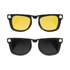 HiBloks 2Pcs Polarized Clip-on Compatible with Ray-Ban Meta Wayfarer Gen 2 ...
