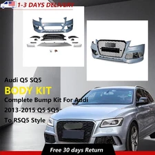 Complete Bumper Kit W/ Fog Lamp Fit 2013-2015 Audi Q5 SQ5 Upgrade to RSQ5 Style