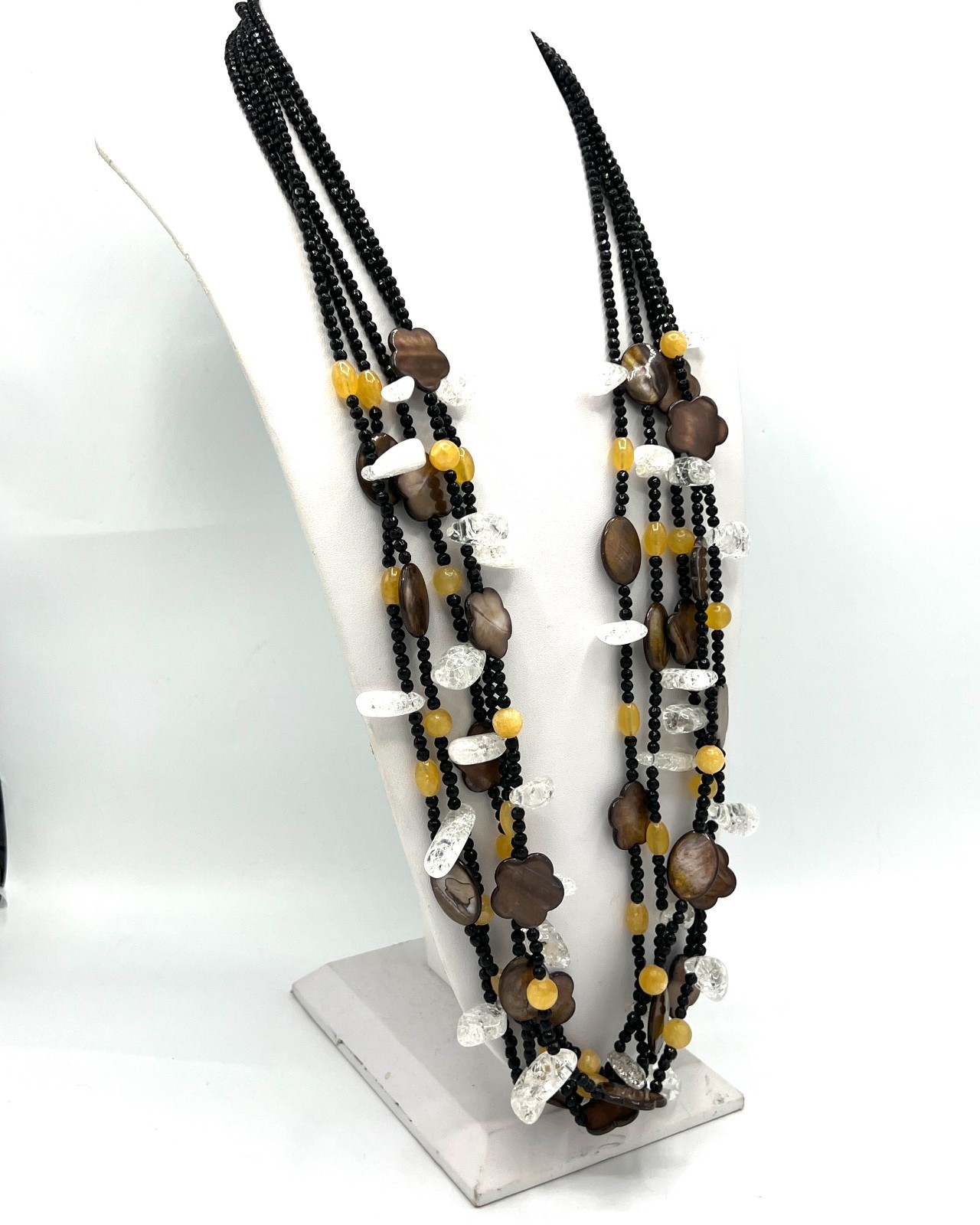 Vintage Artisan-Made Multi-Strand Statement Neckl… - image 3