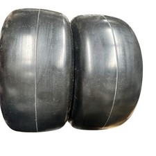 2 Pcs 13 5.00-6 Flat Free Lawn Mower Tire and Wheel