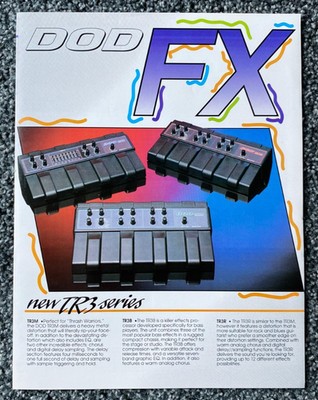 DOD FX - 1993 -TR3 Series-Guitar, Digital, & Bass FX Pedals-Accessories-Mint!!!