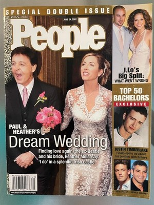 People June 24 2002 Paul McCartney Heather Mills Wedding Timberlake J.Lo