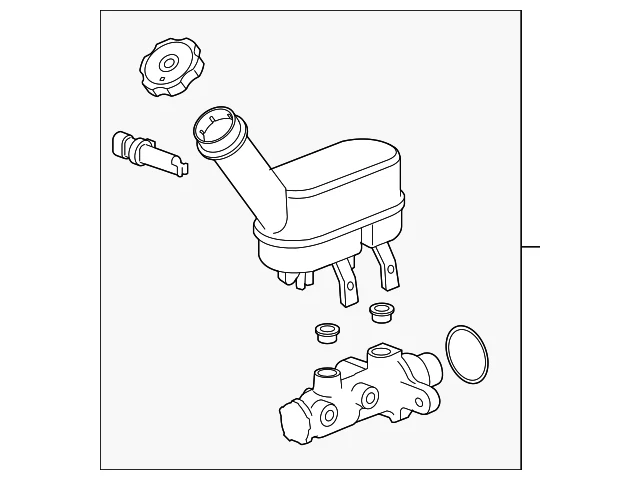 Подлинный главный цилиндр GM 84744483 - Изображение 3 из 4