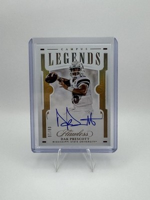 2021 Panini Flawless Collegiate Campus Legends Signatures Dak Prescott /10