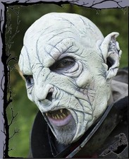 Larp Latex Maske - Tier Ork - wei&szlig; - 57-59cm  Epic Armoury