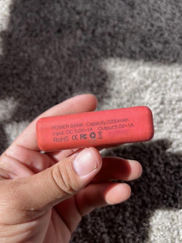 Tzumi Pocket Juice 2200mAh Rechargeable Power Bank w/Included USB Cable Pink - Image 2 of 4