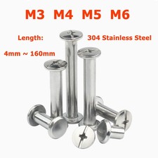 M3 M4 M5 M6 Screws A2 Stainless Belt Bolt Leather Stud Bind Rivets Tacks Binding