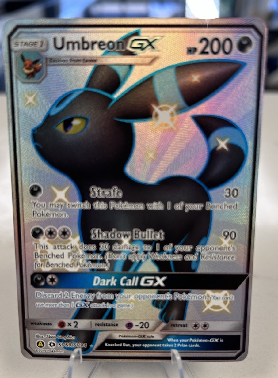Pokemon Umbreon GX SV69/SV94 Card Hidden Fates Shiny Vault Charizard Baby Eevee