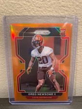 2021 Panini Prizm Rookie Orange Prizm #376 Greg Newsome II Rookie RC /249 Browns