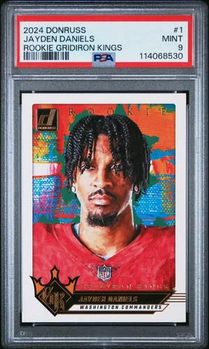 2024 Panini Donruss Rookie Gridiron Kings Jayden Daniels #1 PSA 9