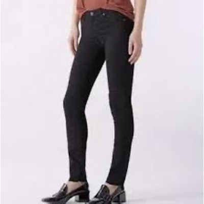 AG Adriano Goldschmied The Stilt Cigarette Leg Black Jeans Women's Size 27R 