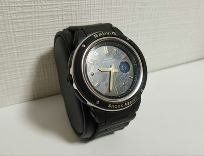 CASIO Baby-G BGA-150FL Floral Black Shock Resistant Uhr aus Japan