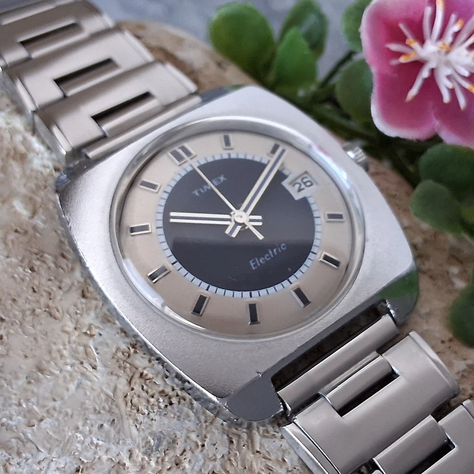 Reloj Timex Eléctrico Vintage 1973 Funcionando Hombre "Electric Bandit" Muy Raro Foto 3 de 4