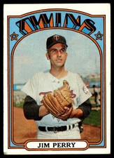 1972 Topps Jim Perry VG+ Minnesota Twins #220