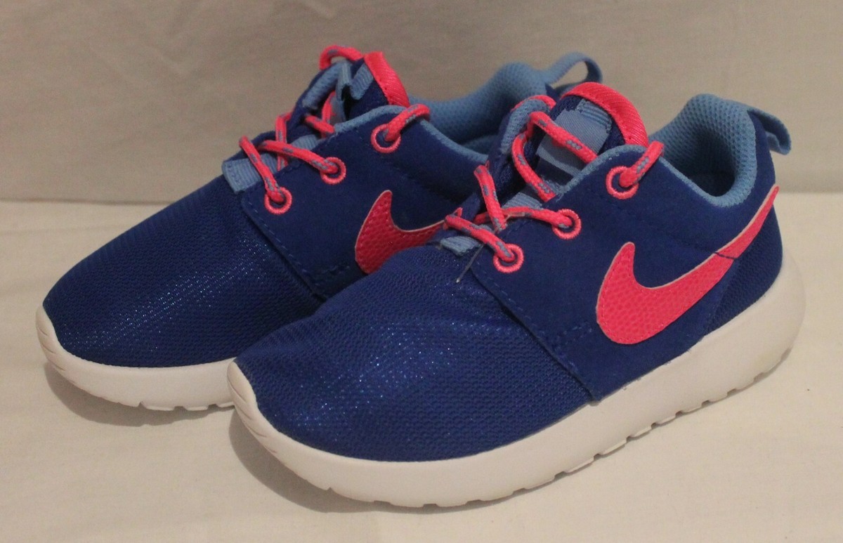 INFANTS NIKE ROSHERUN BLUE PINK TRAINERS UK