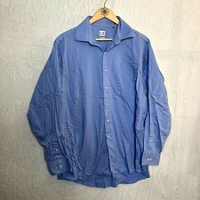 Men's Blue Striped Dress Shirt