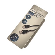 NEW Philips 3ft Streaming Internet Cable Cat5e - 100MB/Sec Audio/Video