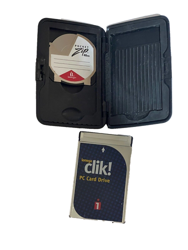 M136 Vintage Iomega Clik! C40-T2 40mb PC Card Drive - A tiny 40MB magnetic disk - Picture 16 of 19