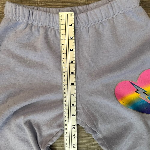 Firehouse Girls Blue Multicolor Love Fleece Jogger Set size Large Heart Rainbow - Picture 15 of 15