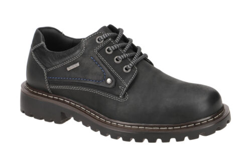 Zapatos de hombre Josef Seibel CHANCE 59 - cómodos zapatos bajos con cordones negros NUEVOS - Imagen 1 de 8
