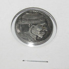 1930 5 O'clock Shadow HOBO NICKEL Classic Style Engraving Man Hat Corey Callahan — photo 1