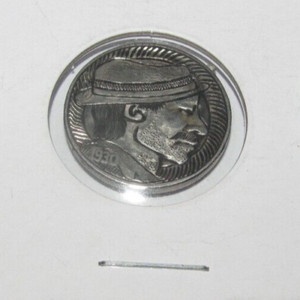 1930 5 O'clock Shadow HOBO NICKEL Classic Style Engraving Man Hat Corey Callahan