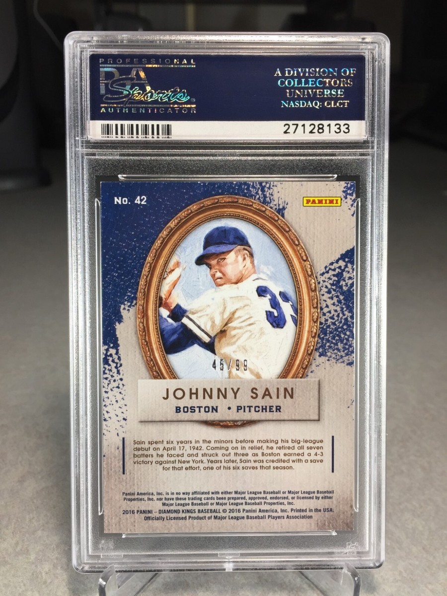 2016 Panini Diamond Kings 45/99 Johnny Sain #42 - PSA 9 - POP 1