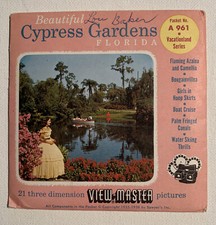 View-Master BEAUTIFUL CYPRESS GARDENS FLORIDA - A961 - 3 Reel Set V2 