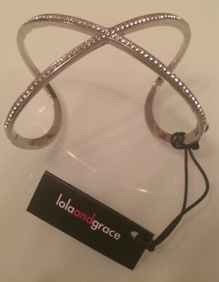   NEU_Lola & Grace Milan Cross Armreif mit Swarovski Kristallen  