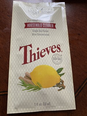 1 Packet Young Living Thieves Household Cleaner packet 1 fl.oz 30ml each