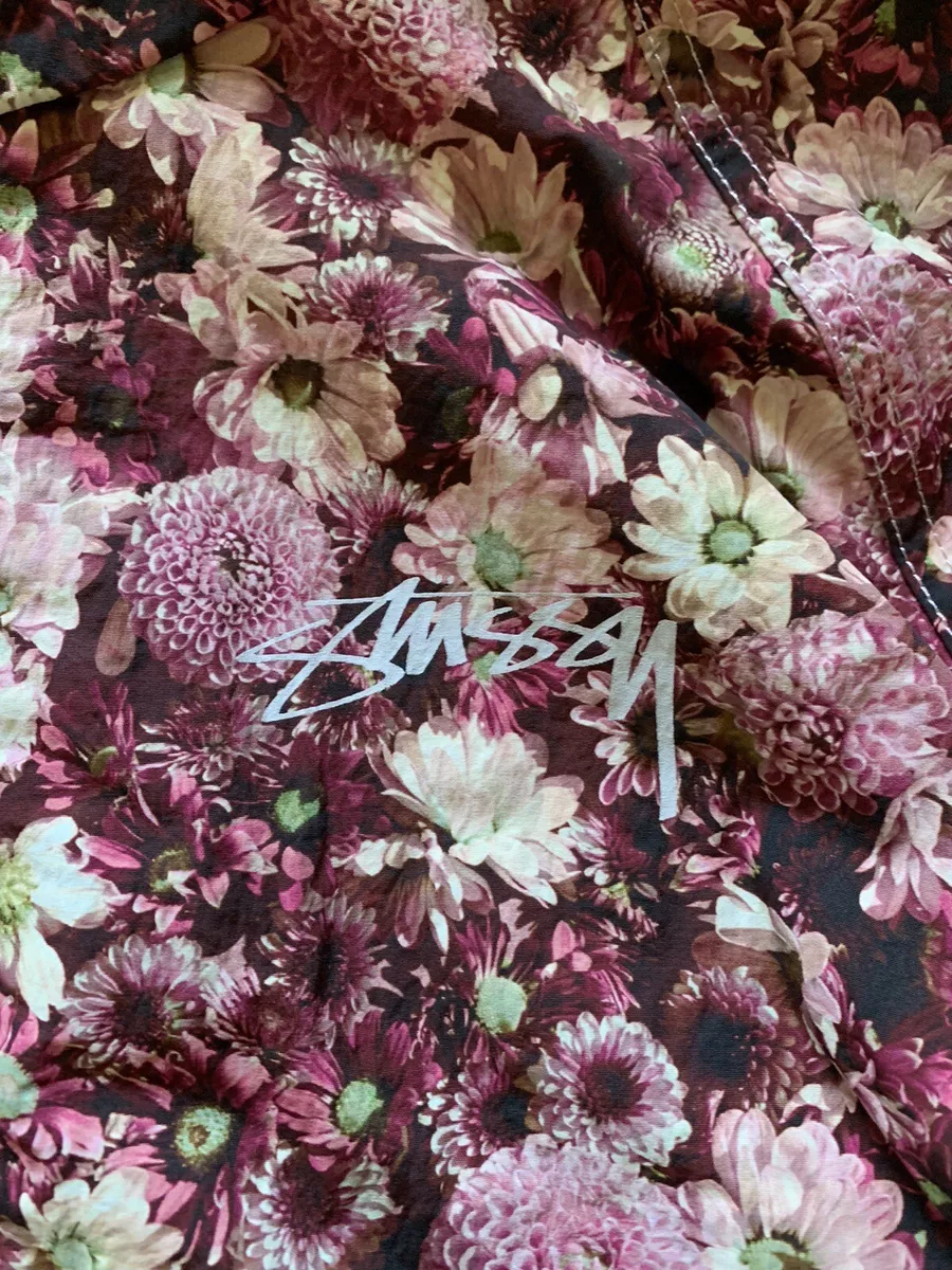 STUSSY Fitness flower nylon jacket M