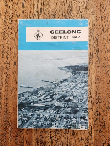 1982 RAC Vic Geelong District Map, Vintage Wall Map, Including Street Maps