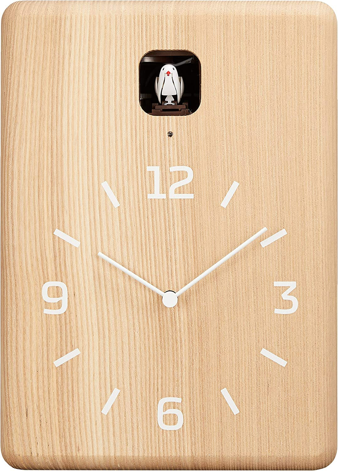 Lemnos CUCU Natural Cuckoo Wall Clock LC10 16 NT Japanese Design Made in Japan