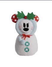 Disney 19" Minnie Mouse plush Sherpa Snowman Greeter Christmas From Lowe  s