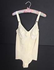 VTG 1960s Young Smoothie Strouse Women's Body Suit Girdle Beige Sz 36 D Panty