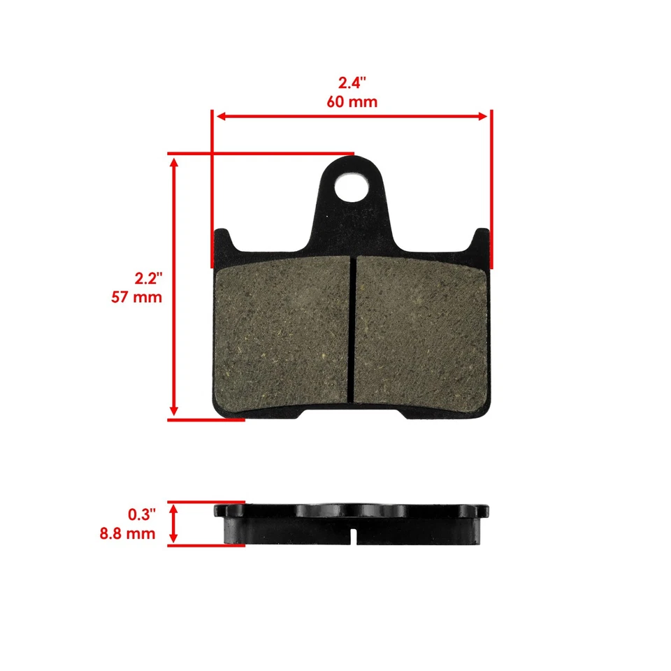 Front & Rear Brake Pads for Suzuki GSXR1000 GSX-R1000 2004-2006 *K4 Models Only - Image 3 of 4